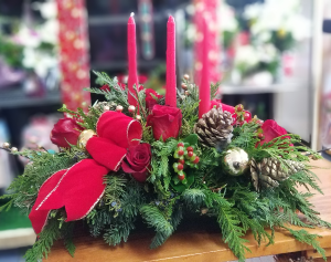 Christmas Centerpiece  Christmas Floral Arrangement 