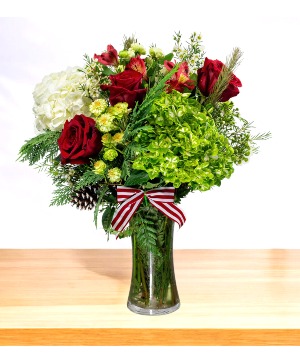 Christmas Charm  Vase Arrangement