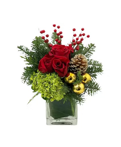 Christmas cheer vase