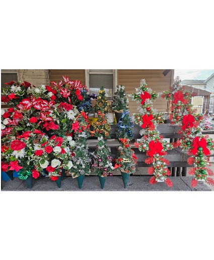 CHRISTMAS CONES, TREES, CROSSES 