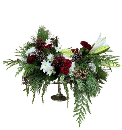 Christmas Elegance  Container Arrangement
