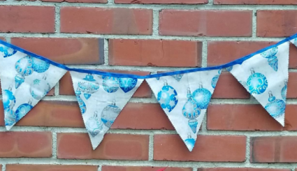 Christmas Garlands with Flags 