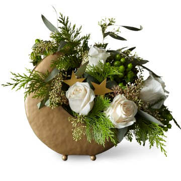 Christmas Happy Holiday Moon Christmas arrangement