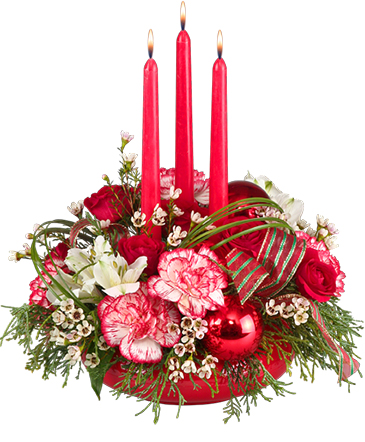 Christmas Kindness Centerpiece in Albany, NY | Ambiance Florals & Events