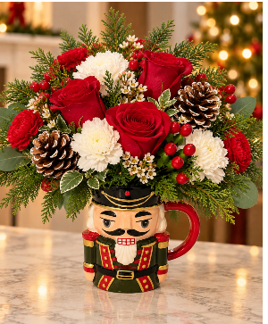 Christmas Nutcracker Floral Arrangement Christmas