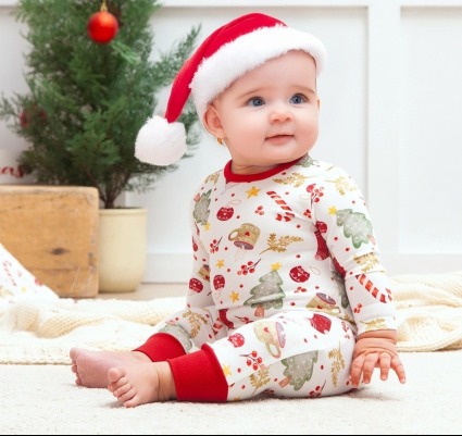 Christmas Season Romper Children's Boutique