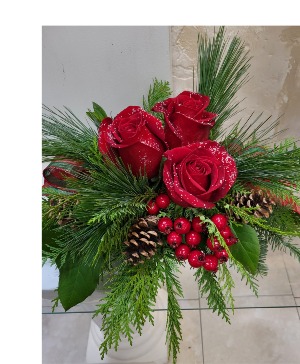Christmas Snow Centerpiece 
