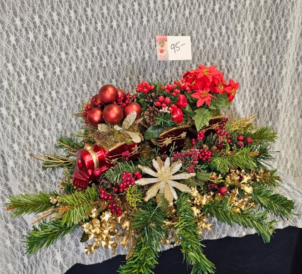 Christmas Train Silk Arrangement 