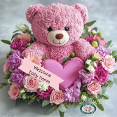 Circle of Love PINK Baby Gift flowers