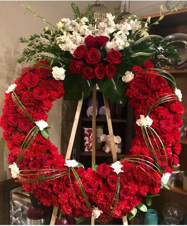 Circle of Love Standing Wreath   in Irvine, CA | Faith And Blooms by Lily Fiore
