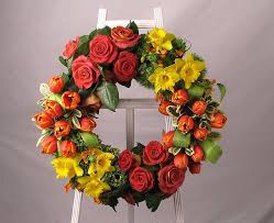 CITRUS CIRCLET FUNERAL WREATH