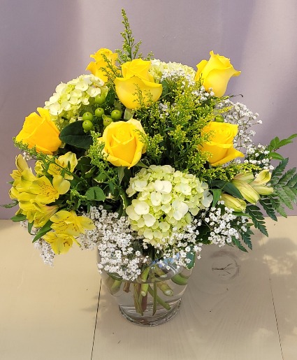 Citrus Mist Vase Arrangement