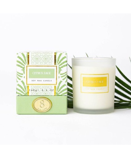 Citrus Sage Soy Wax Candle 
