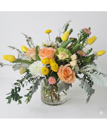 Citrus Symphony Vase Arrangement  in Hayward, CA | A STREET FLORIST
