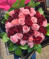 Classic 50 Rose Ramo Wrap  Choose Color