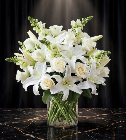 Classic All White Arrangement 