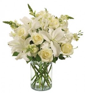 Classic All White Arrangement All around