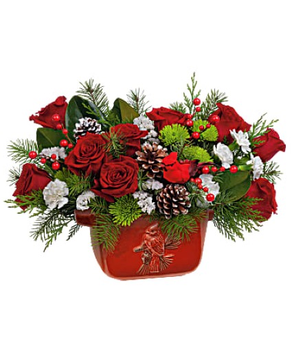 Classic Cardinal Centerpiece 