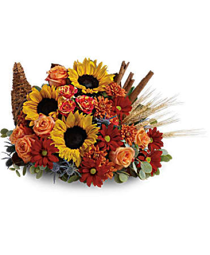 Classic Cornucopia Arrangement