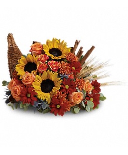 Classic Cornucopia  Centerpiece