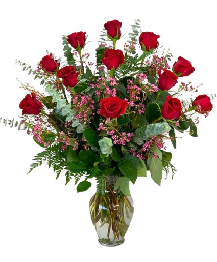 1 DOZEN RED ROSES 