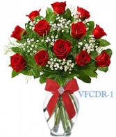 Classic Dozen Red Floral Arrangement