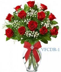 Classic Dozen Red Floral Arrangement
