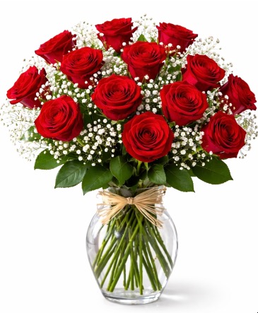 Classic One Dozen ~ Red Rose Arrangement   in Coleman, WI | COLEMAN FLORAL & GREENHOUSES