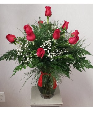 Classic Dozen Red Roses Premium Rose Arrangement