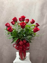 Classic Dozen Red Roses Rose Arrangement