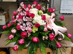 Classic Elegance Tribute Casket Spray