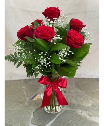 Half Dozen Roses Available in all colors in Valhalla, NY | Lakeview Florist