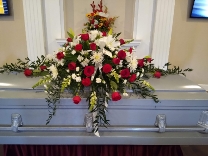 Classic Love  Fresh Casket Spray