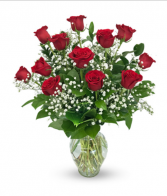 Classic Red Roses Dozen 