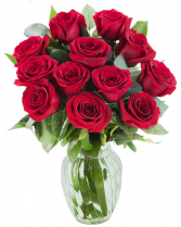 Classic Roses Arranged in a vase  arrangment