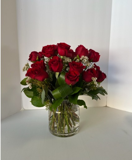 Classic Roses in a Vase  Vase Arrangement 