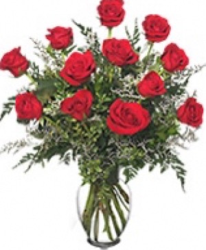 Classic Roses Vase Arrangement