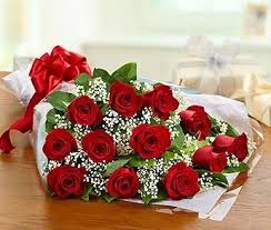 Dozen Classic Roses Wrapped 