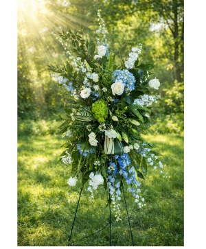 Classic White & Blue  