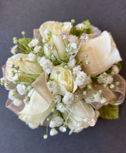 Classic White Corsage 