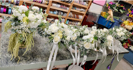 Classic White & Greenery Bridemaids Bouquets Bridemaids Bouquet