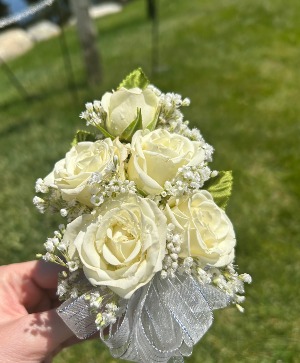 Classic White Wristlet Prom 