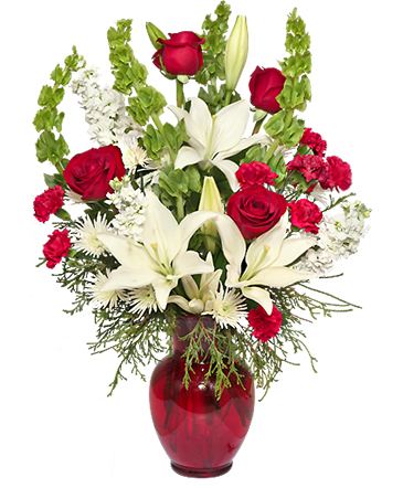 Classical Christmas Floral Arrangement in Fort Worth, TX | DARLA'S FLORIST