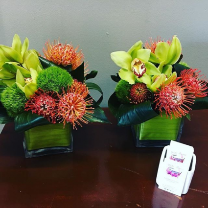 Amelia Earhart Safe Harbor Tropical Centerpiece
