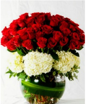 Classy Lady! COMPACT ROSE & HYDRANGEA MIX