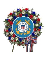 COAST GUARD WREATH fresh arrangement