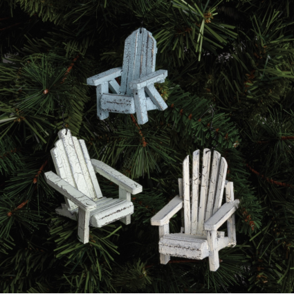 Coastal Blue Chair Ornament For The Home