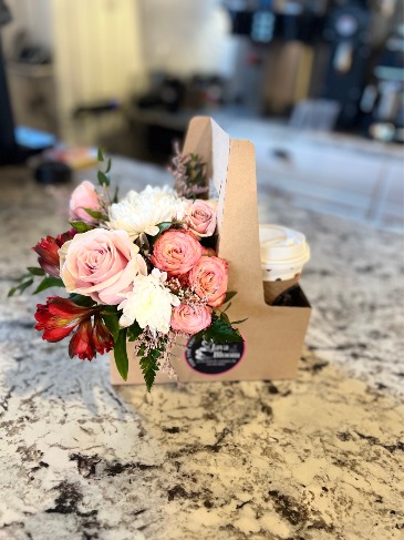Coffee Gram (coffee of choice included) Coffee and Flowers, the perfect blend! in Ludington, MI | All Occasions Events & Floral