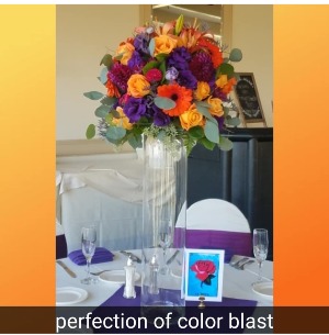 COLOR BLAST CENTERPIECE RECEPTION