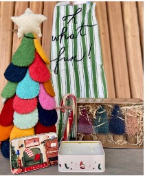 Colorful Christmas Basket 